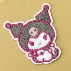 サンリオ クロミ 刺繍 アイロン ワッペン アップリケ キャラ 4042