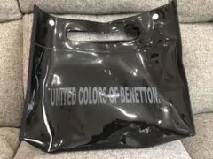 ユナイテッドカラーズオブベネトン　トートバッグ　クリア　黒　2ウェイのサムネイル