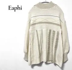 新品 Eaphi strata design knit F アイボリー お値下げしました>Eaphi strata design knit アイボリー - メルカリ