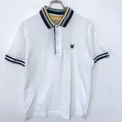 CASTELBAJAC SPORT ゴルフ 古着 襟ボーダー 鹿の子 ポロシャツのサムネイル