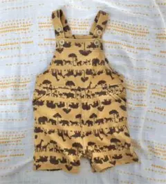 Combi mini オーバーオール アニマル柄サロペット 80