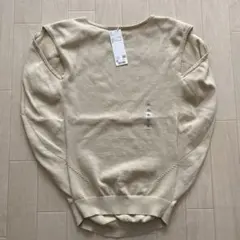 ⭐︎新品⭐︎ユニクロレディース コクーンセーターノースリーブ ベージュ　XL