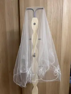 新品花の刺繍 ウェディングベール　ガーデンホテルウエディング　挙式　披露宴