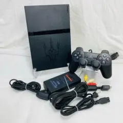 動作品　PS2 SCPH-75000FF 本体 一式 コントローラー 薄型