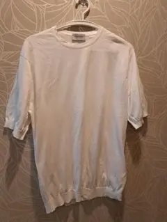 K*o様 JOHN SMEDLEY ニットTシャツ ホワイト L イギリス製 K*o様 JOHN SMEDLEY ニットTシャツ ホワイト L イギリス製 - メルカリ