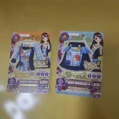 アイカツ カードセット ビアニアルファスタとホワイト・フラワースカート
