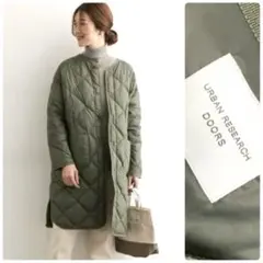 アーバンリサーチドアーズ ☼∵*ダウンキルトコート カーキ 軽い⟡