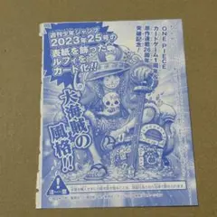 ワンピース　カードゲーム　モンキー・D・ルフイ　週刊少年ジャンプ　付録
