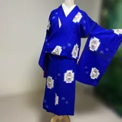 匿名配送】銘仙アンティーク 着物 正絹 - メルカリ