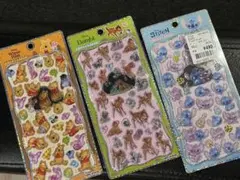 ディズニーキャラクターシール3シートセット
