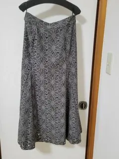 ここあ様専用　グレー レース フレアスカート