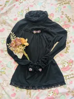 美品axes femme♡巻き薔薇タートルインナーy2k.00sゴシック