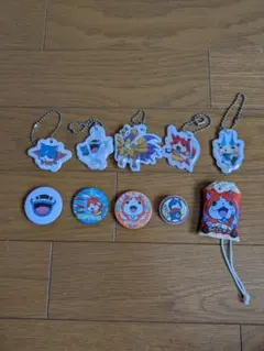 妖怪ウォッチ　キャラクターアクリルキーホルダー・バッジセット
