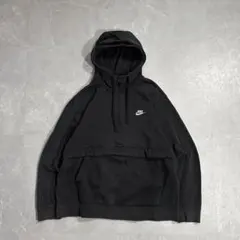 00s NIKE アノラックパーカー スウェット Y2K テック 刺繍ロゴ 短丈