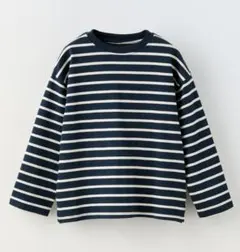 ZARA ネイビー 長袖カットソー