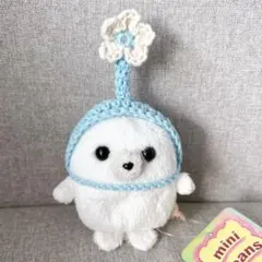 お花帽子　あみぐるみ　ハンドメイド　手編み ぬい活　ぬい服 着せ替え
