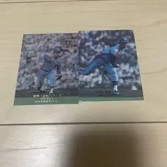 カルビープロ野球カード　2枚　中日ドラゴンズ　星野　鈴木