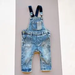 美品　H&M デニム　オーバーオール 74 70-75
