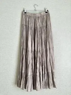 【JOURNAL STANDARD L'ESSAGE】グレーロングスカート