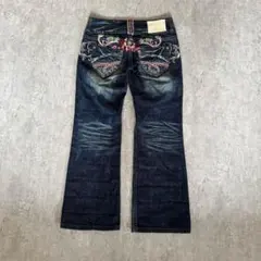 RED PEPPER レッドペッパー ブーツカットデニム ロゴ刺繍 y2k