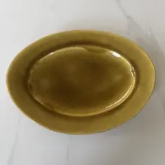 アワビウェア　awabi ware オーバルプレート　茶色