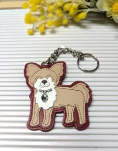 IBIZA イビサ　イビザ　犬　ワンちゃん　チャーム キーホルダー　本革 IBIZA イビザ】犬のバッグチャーム.キーホルダー☆ストラップ