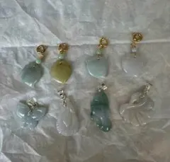 天然翡翠ペンダント 8個セット