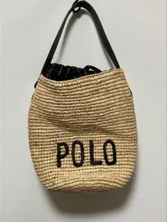 希少　Polo Ralph Lauren 春夏かごバッグ ベージュのサムネイル