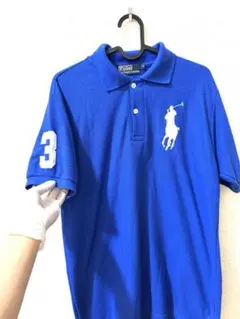 Ralph Lauren ビックポニー 青 ポロシャツ
