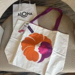 レア【ハワイ限定】ハワイアン航空　リバーシブル アロハコレクション　トートバッグ
