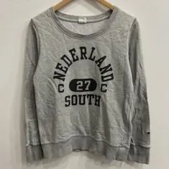 【R658】 Champion スウェット トレーナー サイズL グレー 灰色