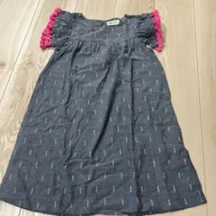 130cm H&M フリル袖ワンピース