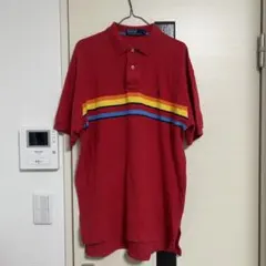 美品 人気色 90s RALPH LAUREN サマーニット ポロシャツ 90s ポロ ラルフローレン ワンポイント ラムウールニット ポロシャツ