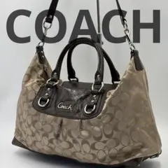 COACH F15440 ハンドバッグ 2way シグネチャー ナイロン y2k - メルカリ