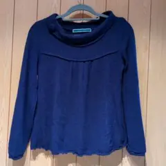 ジ・エンポリアム THE EMPORIUM 長袖 ニット セーター 紺 Мサイズ