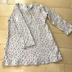 プチバトー　花柄　ワンピース86センチ