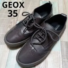 美品　ジェオックス　22.5　スニーカー　ウィングチップ　コンフォート　GEOXのサムネイル