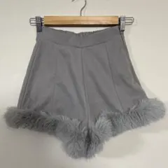 エブリン　フェイクファー　ショートパンツ