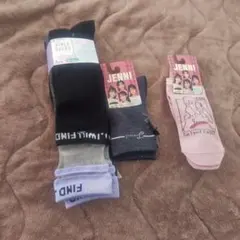 新品・未使用 靴下 5足組 内2足はジェニィ 19-24センチ