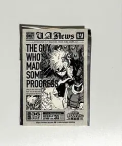 ヒロアカ　爆豪勝己　タブロイド風ステッカー　原画展
