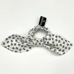 シャネル ココマーク リボン シルク シュシュ ヘアゴム ヘアアクセサリー