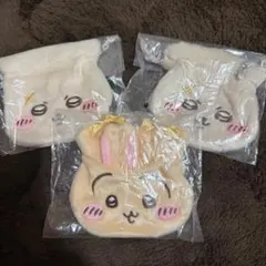 ラッコ×2・うさぎ　ポーチ