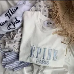 ÉPINE PARIS Tシャツ 水色 ホワイトのサムネイル