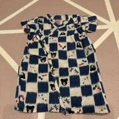 ミキハウス　ダブルビー　甚平　ロンパースmikihouse　60  70 男の子