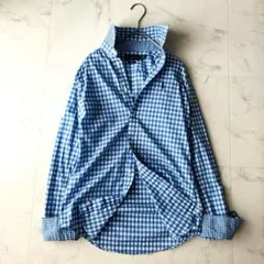 美品✨ラルフローレン キンガムチェックスリムフィットシャツ 涼感