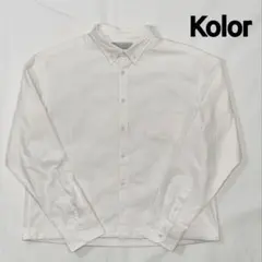 Kolor　カラー　24AW　裾にボールチェーン　短丈　ボタンダウンシャツのサムネイル