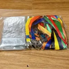 ⭐️24個アソート　名札ホルダーとカラフルストラップセット