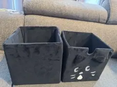 新品　Ne-net ネネット にゃー 猫耳付き 収納ボックス　２個セット　レア 新品 Ne-net ネネット にゃー 猫耳付き 収納ボックス 2個セット レア