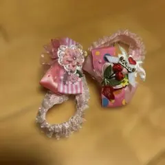 犬用リボンアクセサリー2点セット