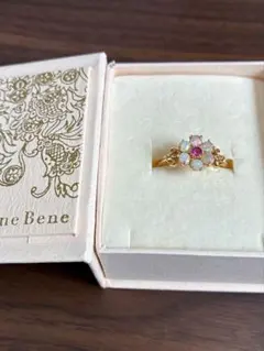 Bene Bene オパール ルビー フラワーリング　K18のサムネイル